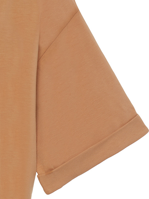 Beige cropped cotton T-shirt , 3 Beige cropped cotton T-shirt , 3