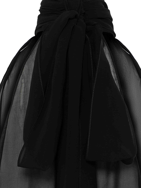 Black chiffon top, 3