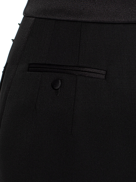 Black embroidered skirt, 4