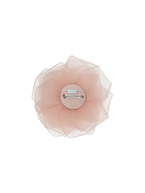 Light Pink Organza Rose Brooch, 2 Light Pink Organza Rose Brooch, 2
