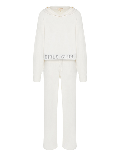 White "Hot Girls Club" Jersey Suit, 1 White "Hot Girls Club" Jersey Suit, 1