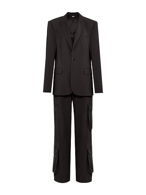 Brown Cargo Pants Suit, 1 Brown Cargo Pants Suit, 1