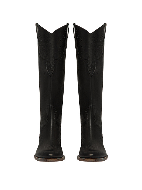 Black Vintage Cowboy Boots, 2