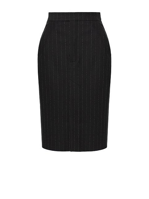 Black striped midi skirt, 1