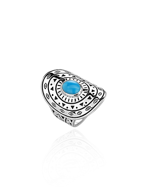 Turquoise & Silver Ring, 1