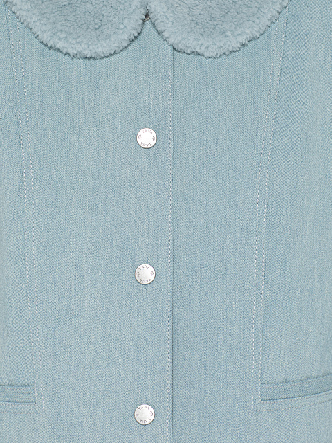 Light Blue Denim Midi Skirt Suit, 4 Light Blue Denim Midi Skirt Suit, 4