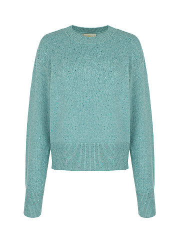 Turquoise Lurex & Sequins Jumper, 1