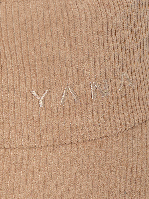Beige Embroidery Corduroy Bucket Hat, 3 Beige Embroidery Corduroy Bucket Hat, 3