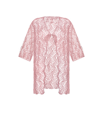 Pink mohair children's cardigan, 1