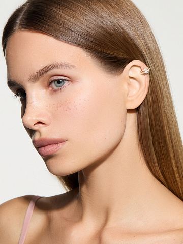 Round Diamond & Gold Cuff , 2