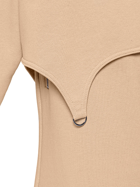 Beige Jersey Cargo Pants Suit, 5 Beige Jersey Cargo Pants Suit, 5