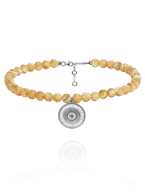 Mother of Pearl & Silver Choker, 1