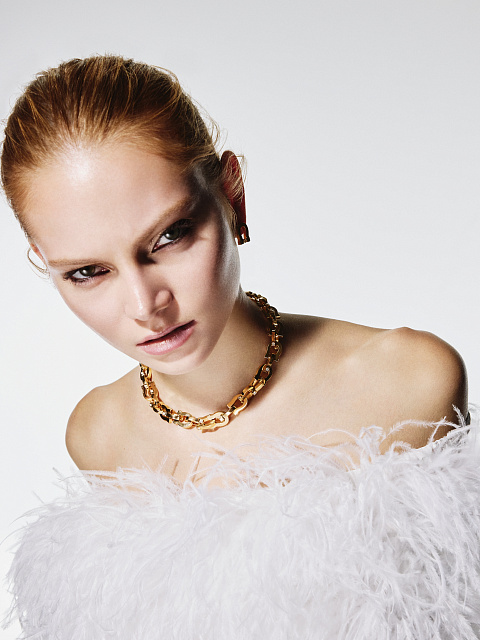 Chain necklace made of yellow gold, 2