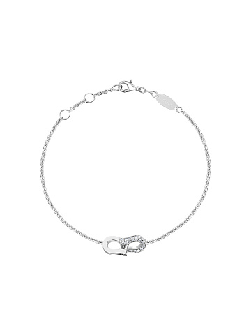 White gold horseshoe bracelet with diamonds, 1