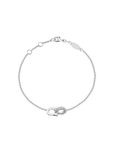 White gold horseshoe bracelet with diamonds, 1