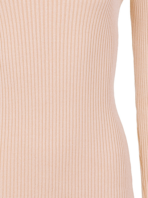 Pink Rib Knit Turtleneck Mini Dress, 3 Pink Rib Knit Turtleneck Mini Dress, 3