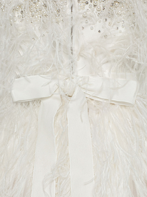 White Feather Tulle Dress, 5 White Feather Tulle Dress, 5