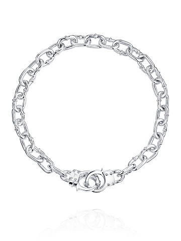 Silver Handcuffs Necklace, 1