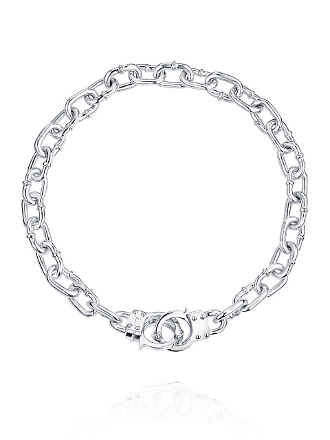Silver Handcuffs Necklace, 1