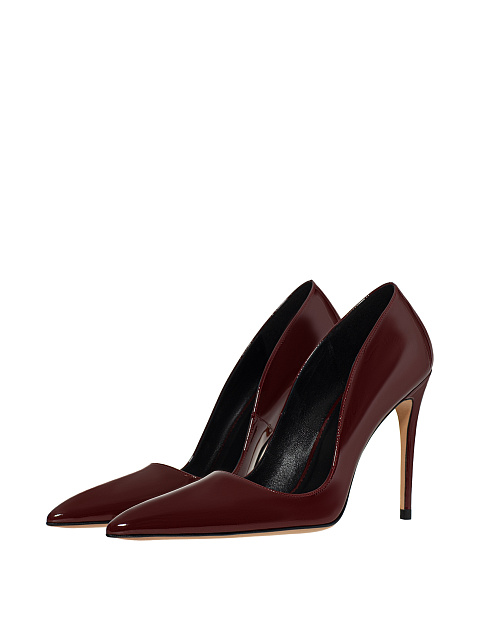 Burgundy pumps, 1