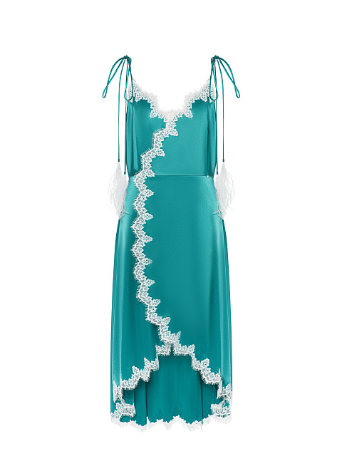 Midi dress with lace, 1