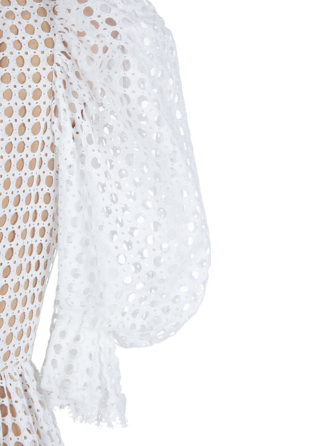 White Cotton Midi Dress, 4