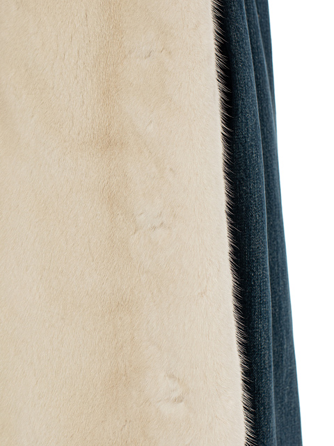 Blue Denim & Mink Fur Jacket, 5 Blue Denim & Mink Fur Jacket, 5