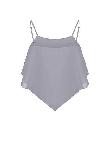 Grey camisole top with thin straps, 2