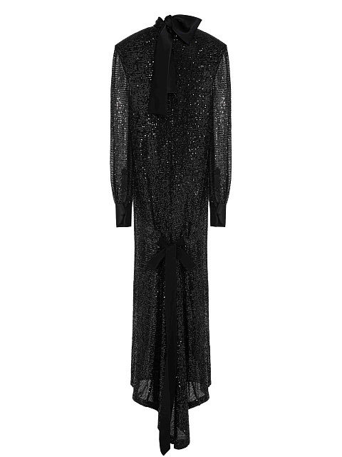 Black sequin maxi dress, 6 Black sequin maxi dress, 6
