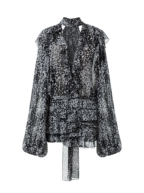 Black‑and‑white mini dress, 1