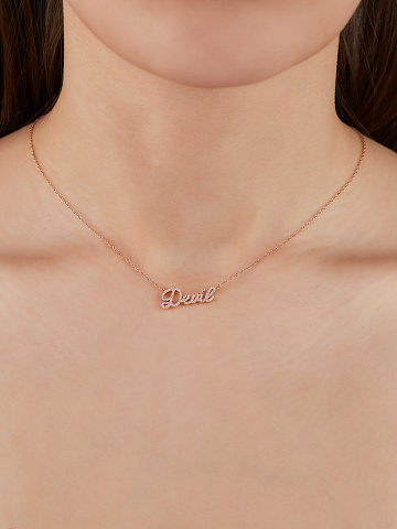 Rose Gold & Diamonds Devil Necklace, 2