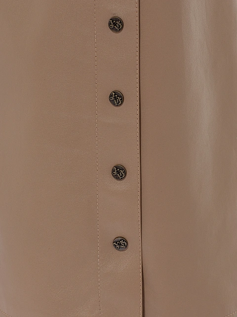 Beige Leather Midi Skirt, 4 Beige Leather Midi Skirt, 4