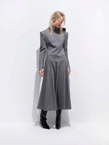 Wool midi dress, 2