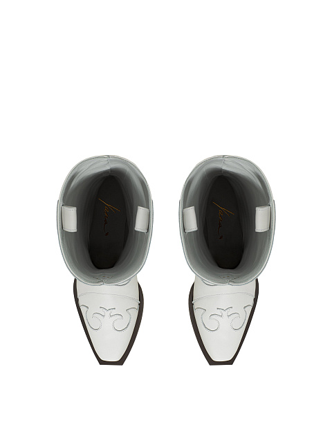 White Leather Cossacks With Chain, 4