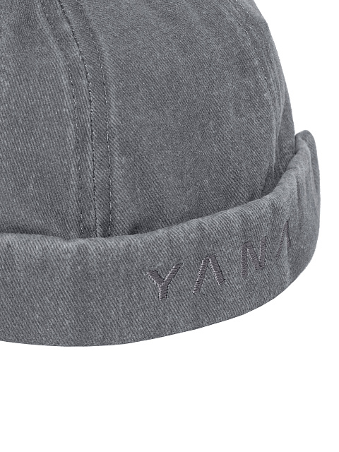 Grey Denim Docker Cap, 3