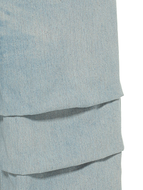 Light Blue Washed Denim Joggers, 3 Light Blue Washed Denim Joggers, 3