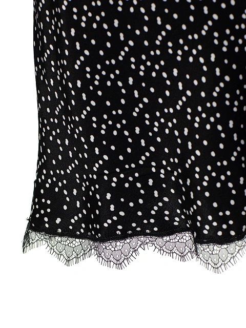 Black Polka Dot Rayon Mini Dress, 4 Black Polka Dot Rayon Mini Dress, 4