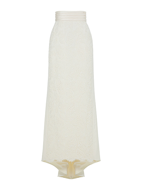 Off‑white lace skirt, 1