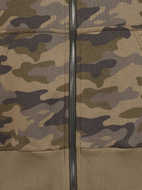 Men's Khaki Camouflage Jersey Suit, 4