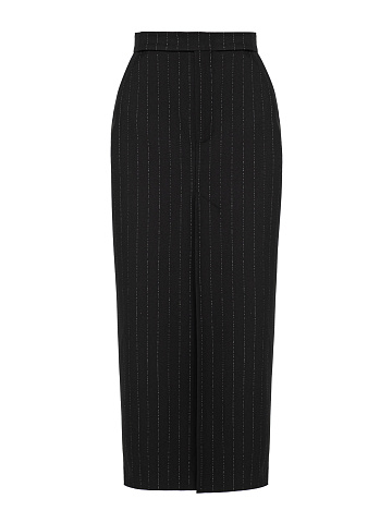 Black striped maxi skirt, 1