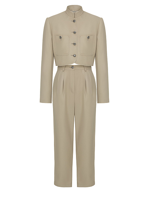 Beige denim suit, 1 Beige denim suit, 1