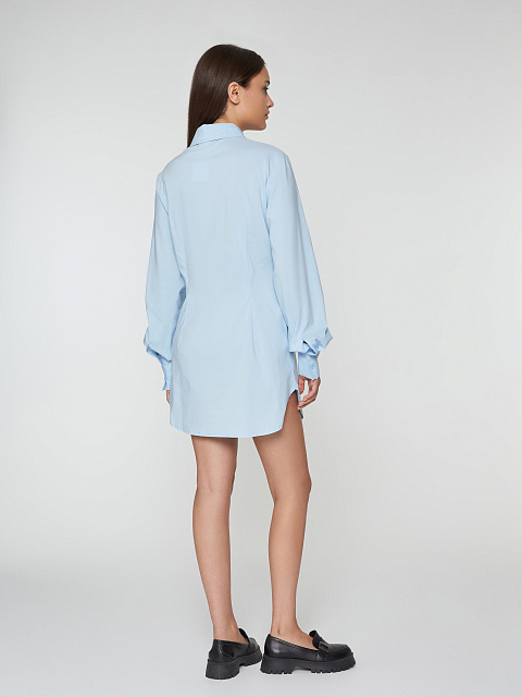 Light Blue Poplin Shirt Dress, 7 Light Blue Poplin Shirt Dress, 7