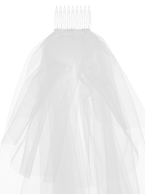 Love Is Forever Short White Veil, 3