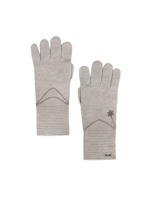 Oatmeal Cashmere Gloves, 1