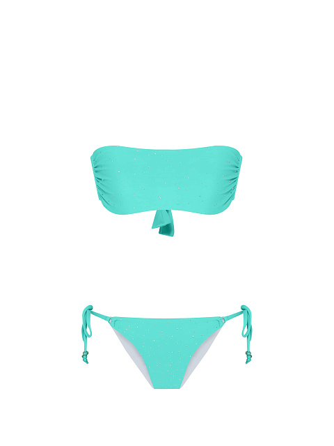 Mint swimsuit with rhinestones, 3 Mint swimsuit with rhinestones, 3