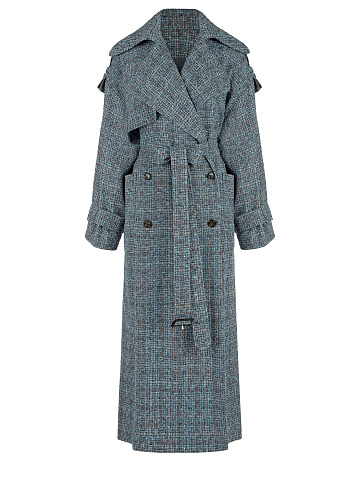 Blue & Brown Trench Coat, 2