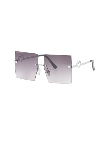 Grey Gradient Square Sunglasses, 1