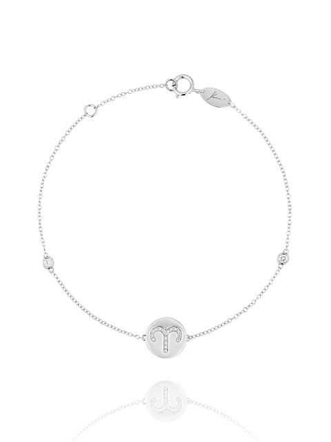 White Gold & Diamonds "Aries" Bracelet, 1