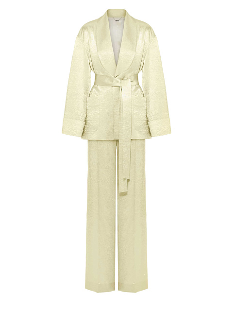 Silk two-piece suit, 1