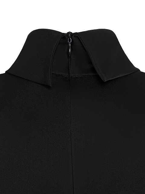 Black silk blouse, 4